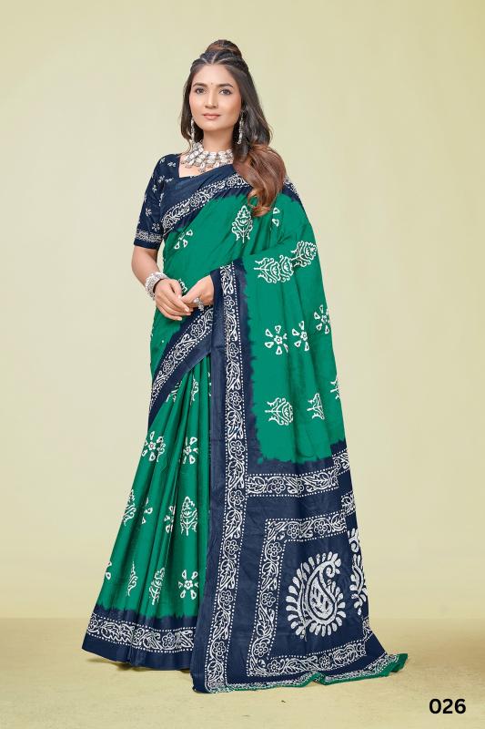 Lakhani cotton printed surat wholesale saree shop